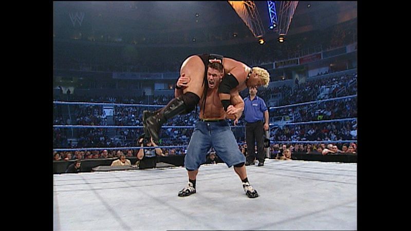 John Cena and Rikishi on SmackDown