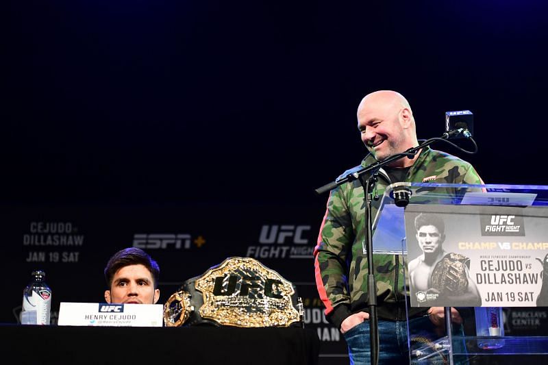 Henry Cejudo and Dana White