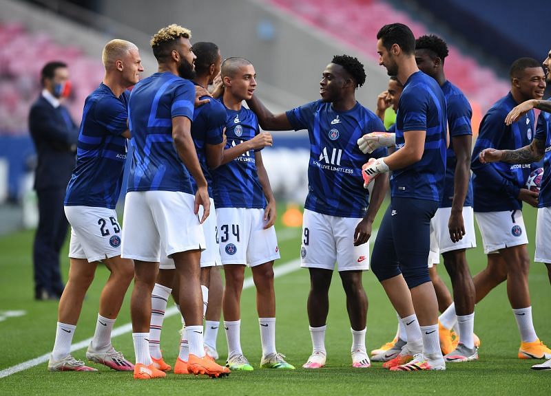 Kays Ruiz-Atil (No. 34) has been at PSG since 2015. (Photo by David Ramos/Getty Images)