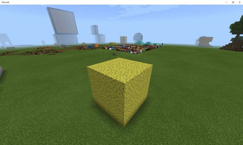 A big block of sponge Image via Mojang