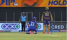 IPL 2021: [Watch] Shikhar Dhawan's hilarious theatrics after Dinesh Karthik's stumping appeal