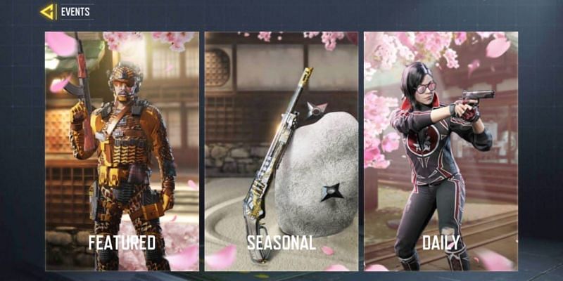 Click on &quot;Seasonal&quot; to have a look at ongoing COD Mobile events(Image via Activision)