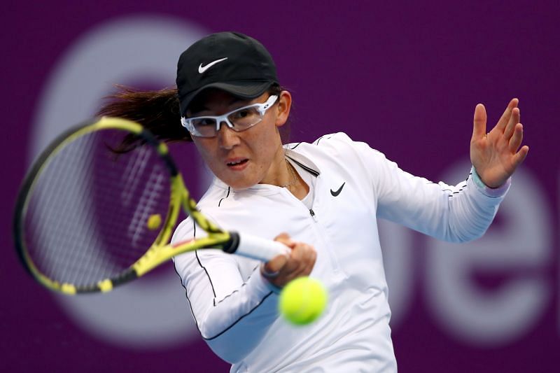 Saisai Zheng at the 2020 Qatar Total Open