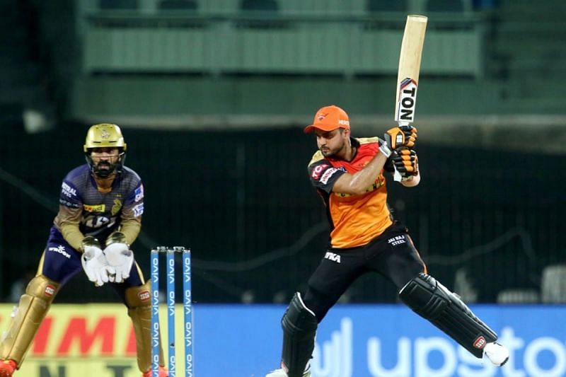 Manish Pandey in action for SRH