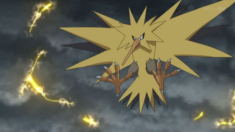 Zapdos in the Pokemon anime (Image via The Pokemon Company)