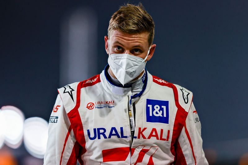 Haas F1 driver Mick Schumacher at the 2021 Bahrain GP. Photo: Mark Thompson/Getty Images.