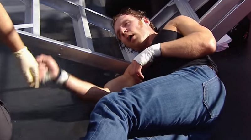 Dean Ambrose put his neck on the line at WrestleMania 31