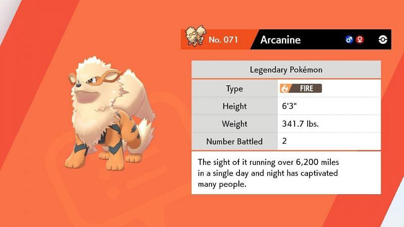 How to catch Arcanine in Pokemon Sword and Shield