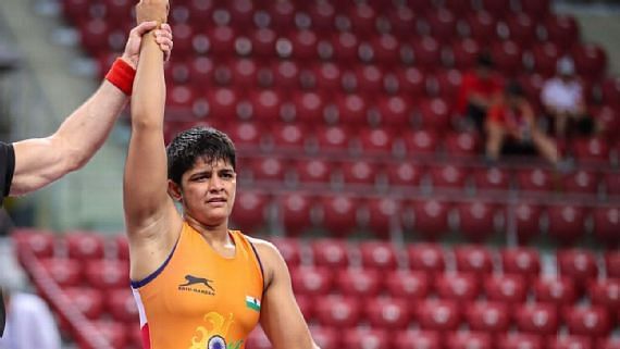 Sonam Malik is the third Indian woman wrestler to qualify for the Tokyo Olympics. (Source: SheThePeople.tv)
