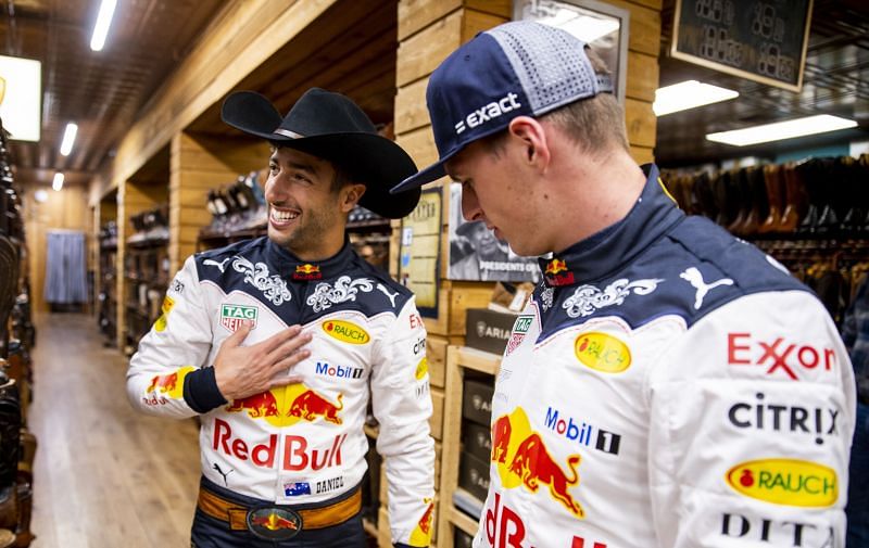 Ricciardo and Verstappen were teammates at Red Bull. Photo by Mark Thompson/Getty Images.