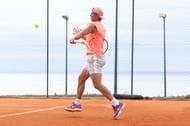 Rafael Nadal in one of his training sessions at the Rolex Monte-Carlo Masters