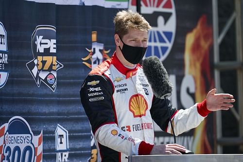 Josef Newgarden led the timesheets on Day 2 of open testing for the Indy 500 (Photo by Cooper Neill/Getty Images)