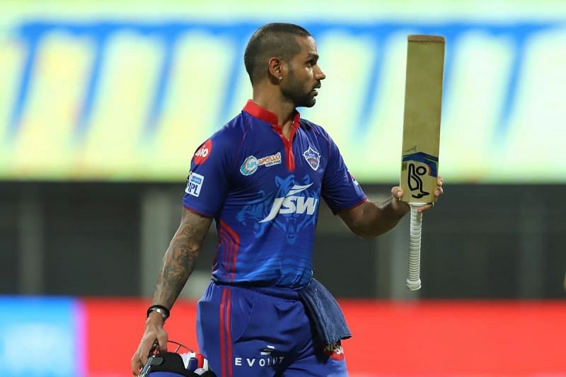 Shikhar Dhawan was awarded the MOM award for his blazing knock vs CSK (Image source cricketmore.com)