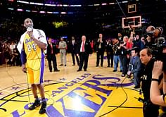 Kobe Bryant went on autograph signing spree for members of LA Lakers organization before playing last NBA game