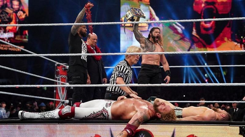 Reigns defeated Bryan and Edge at WrestleMania 37.