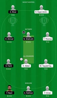 Dream11 Team for Pak Lions Ghedi vs Jinnah Brescia - ECS T10 Brescia 2021.