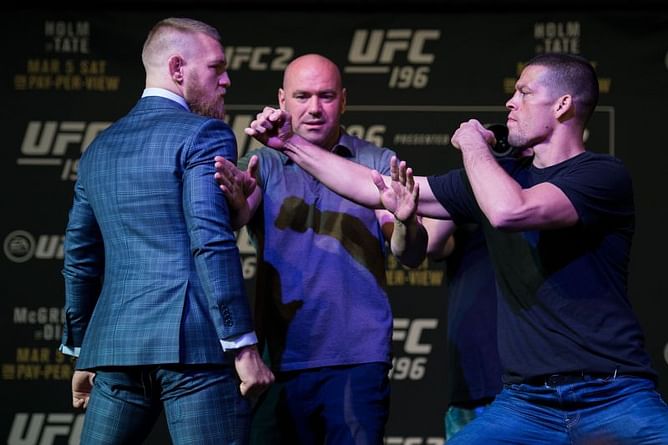 "I need his confidence" - Nate Diaz slams arch-rival Conor McGregor for demanding customized UFC Title