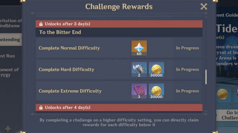 &quot;To the Bitter End&quot; reward (Day 5)