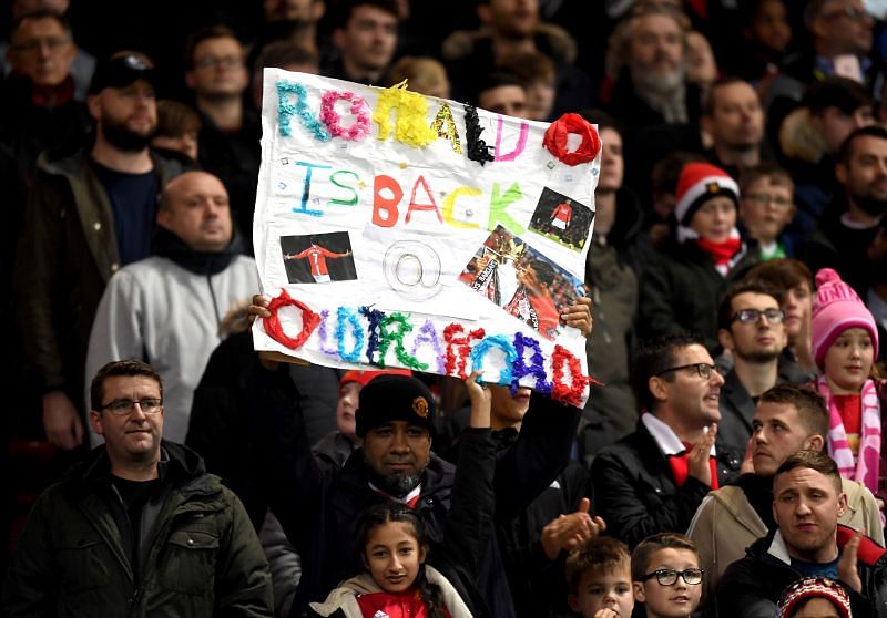 Manchester United fans would love to see Cristiano Ronaldo back at Old Trafford. (Photo by Michael Regan/Getty Images)