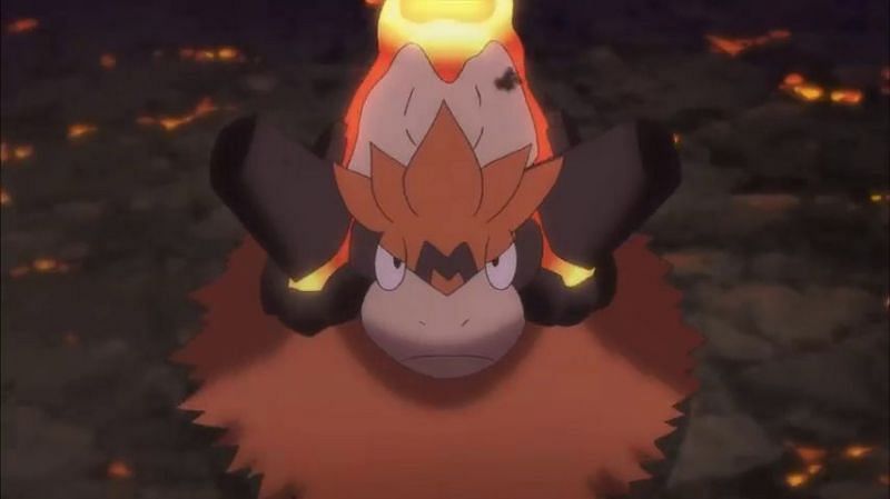 Mega Camerupt in the anime (Image via The Pokemon Company)