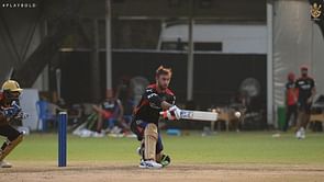 IPL 2021: [Watch] Glenn Maxwell unleashes a series of sumptuous reverse sweeps on RCB training debut