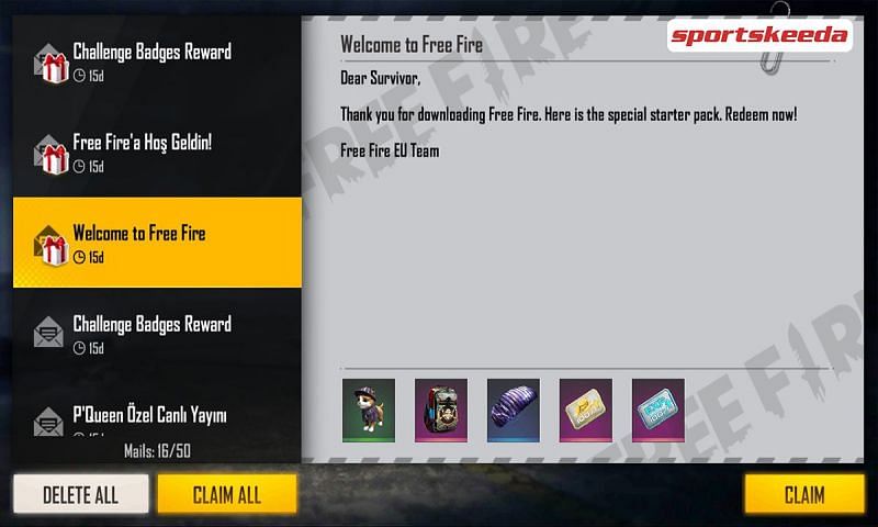 Latest free fire redeem codes