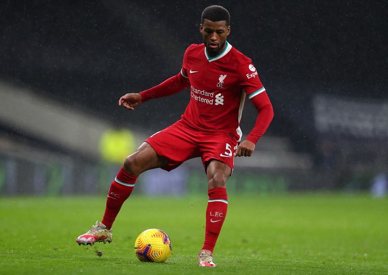 Giorginio Wijnaldum in action for Liverpool