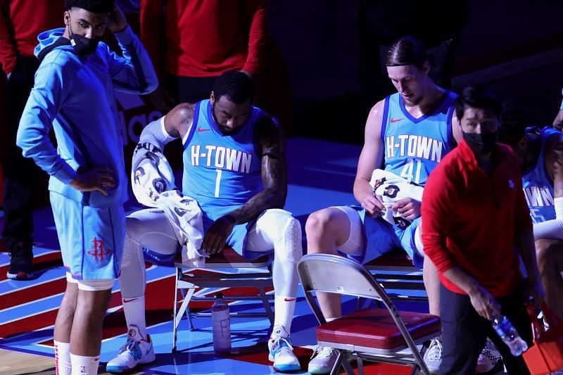 Houston Rockets stars John Wall and Kelly Olynyk