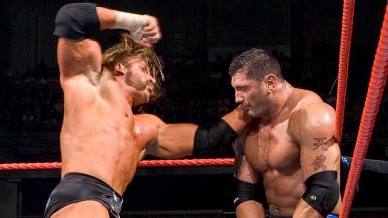 Batista once again defeated Triple H to retain the World Heavyweight Championship at Backlash 2005
