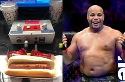 Daniel Cormier succeeds in getting his hotdog at a UFC event one year after he tried and failed