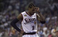 Allen Iverson #3 of the Philadelphia 76ers in the 2001 NBA Finals