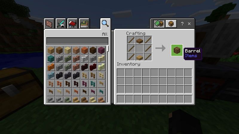 How to Make a Barrel in Minecraft- Java Edition 