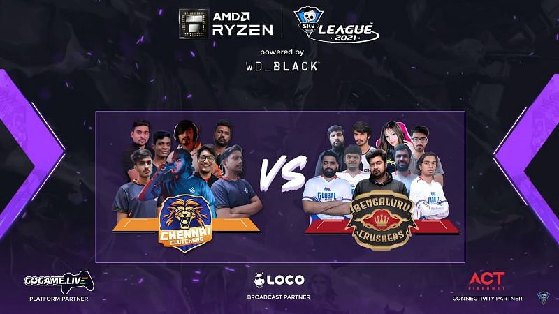 Chennai Clutchers lose again, remain bottom of the table (Image via Skyesports League)