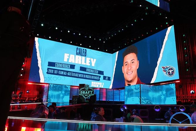 NFL Draft 2021: With the 22nd pick, the Tennessee Titans select Caleb Farley, CB, Virginia Tech
