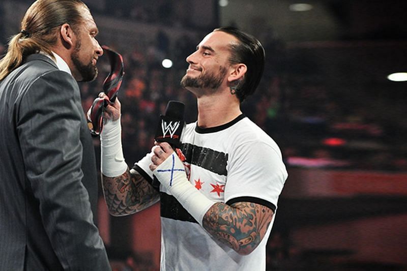 CM Punk and Triple H on WWE RAW