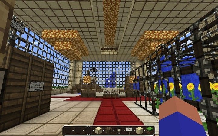 Sunflower Minecraft resort (Image via planetminecraft)