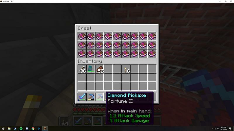 The Fortune enchantment in Minecraft (Image via Reddit)