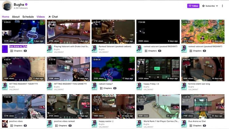 Bugha has mostly streamed Valorant in the past couple of days. Image via YouTube (The Fortnite Guy)