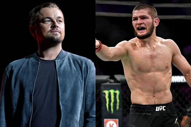 When Khabib Nurmagomedov almost hit Leonardo DiCaprio during post-fight brawl at UFC 229