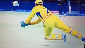 IPL 2021: [Watch]: MS Dhoni drops a rare sitter behind the stumps