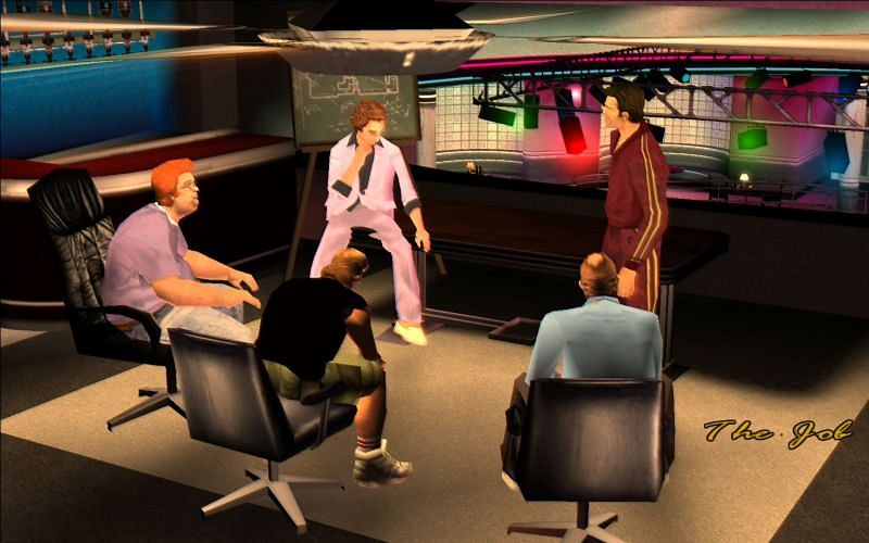Tommy Vercetti successfully robs El Banco Corrupto Grande in one of the coolest GTA Vice City missions (Image via GTA Wiki)