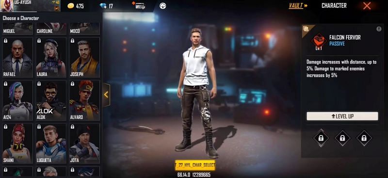 Free Fire OB27 Advance Server: New characters, pet, UI changes