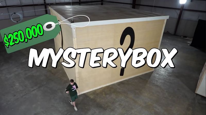 MrBeast claims he unboxed the world&#039;s largest mystery box at $250,000 (image via MrBeast)