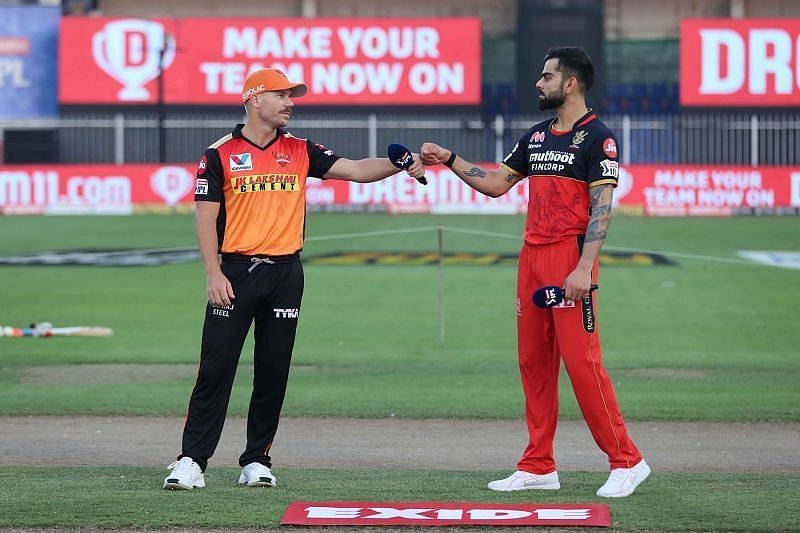 David Warner and Virat Kohli. Pic: IPLT20.COM