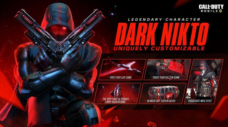Nikto - Dark Side was introduced in COD Mobile Season 12 (Image via Activision)