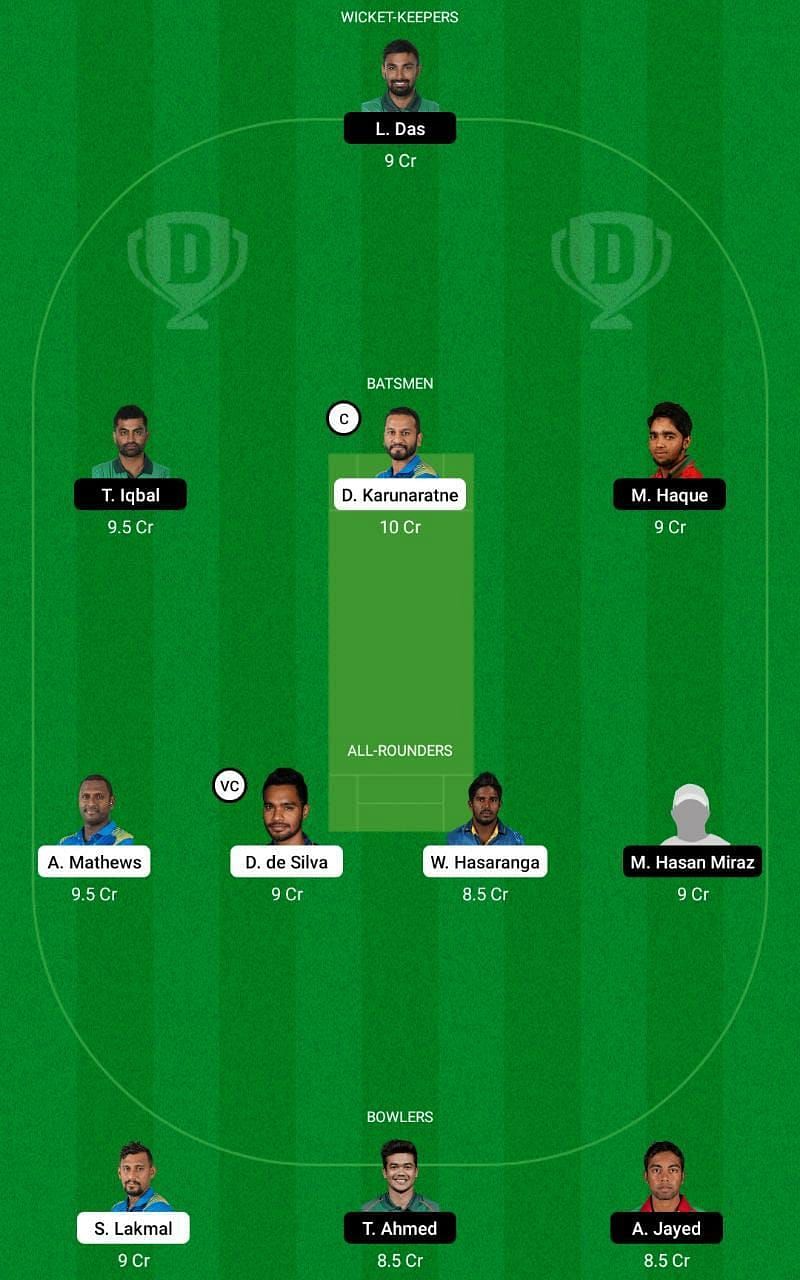 SL vs BAN 2nd Test Dream11 Tips