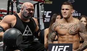 Watch: Dustin Poirier makes World's Strongest Man winner Brian Shaw tap out to a chokehold