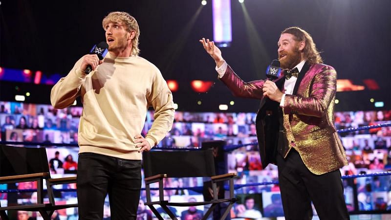 Sami Zayn and Logan Paul in a very entertaining segment