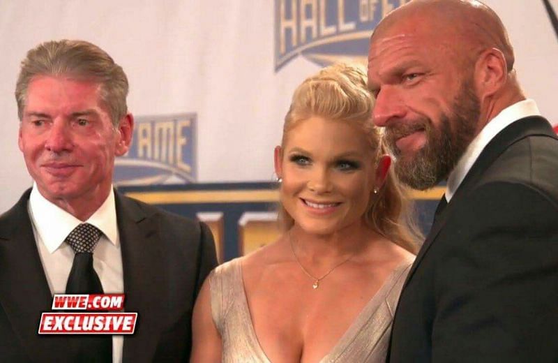 Vince McMahon, Beth Phoenix, and Triple H