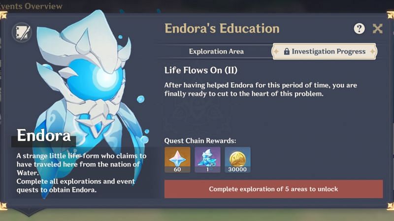 Finishing Life Flows On (II) will allow players to obtain Endora